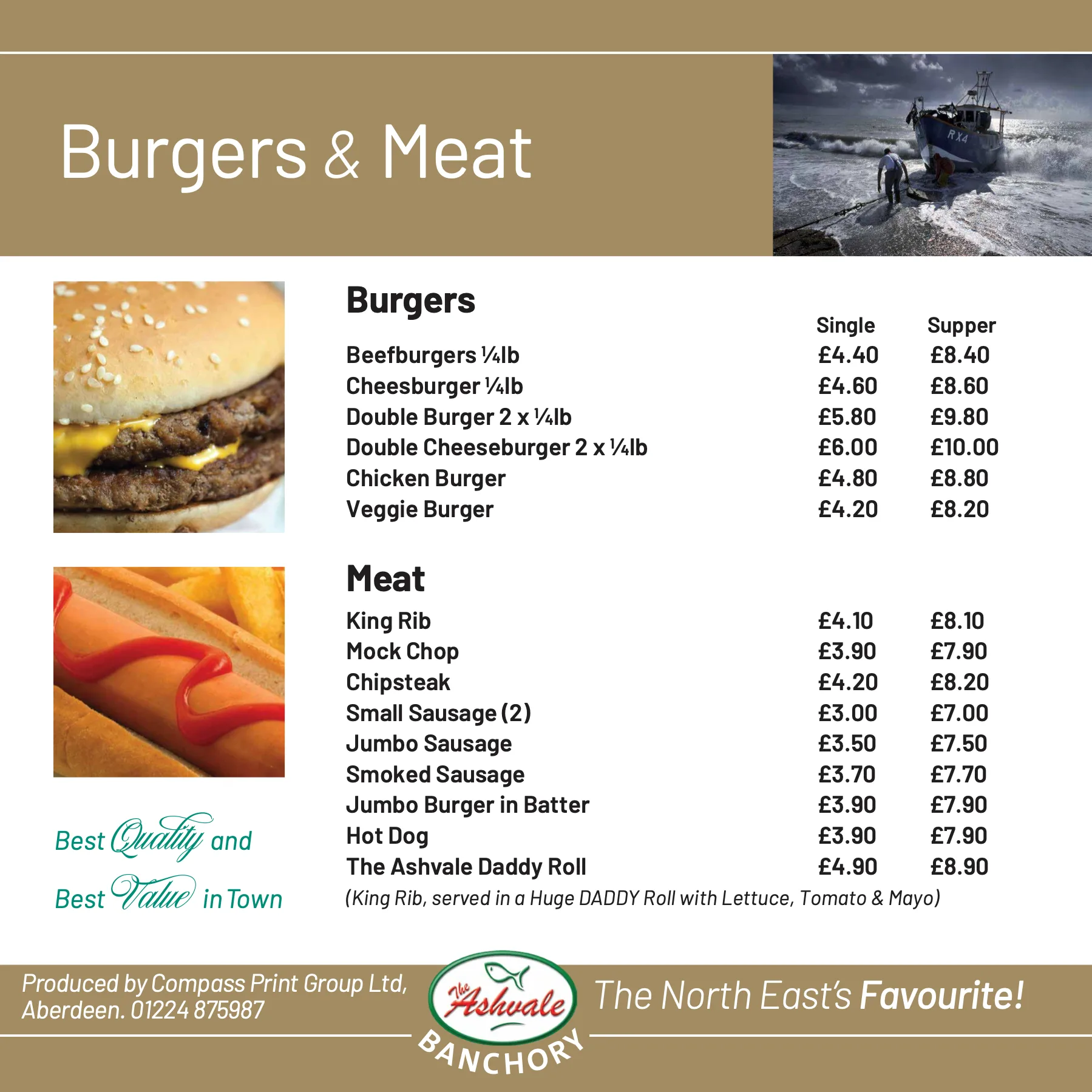 Banchory Take Away Menu, page 4 of 7