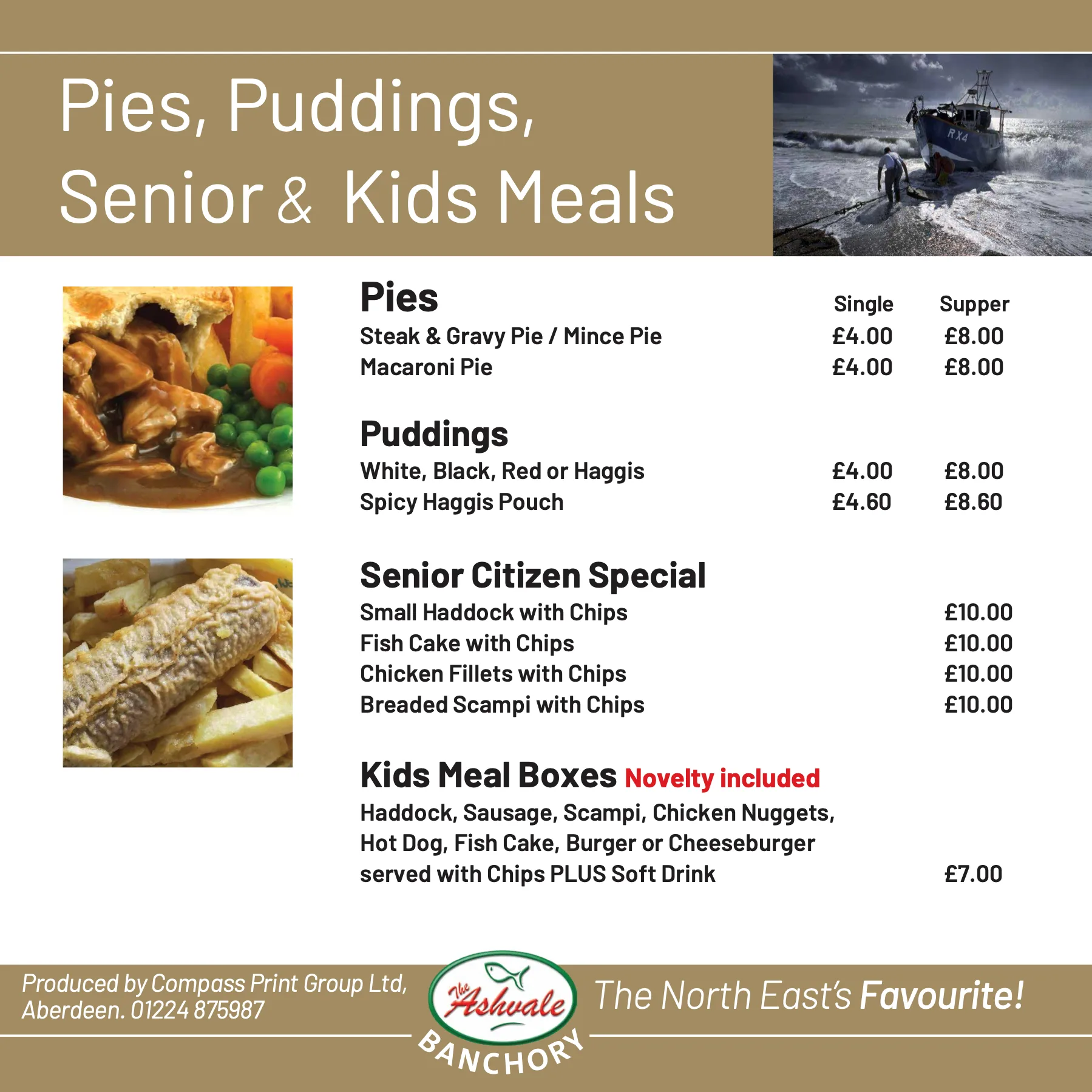 Banchory Take Away Menu, page 5 of 7